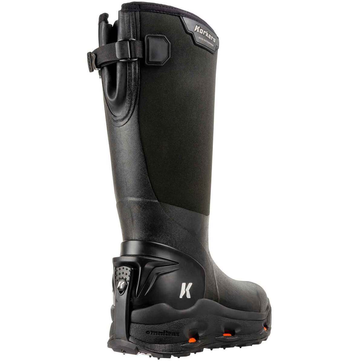 Korkers Men's Neo Storm 3.5mm Neoprene Waterproof Hunting Boots - Black ...