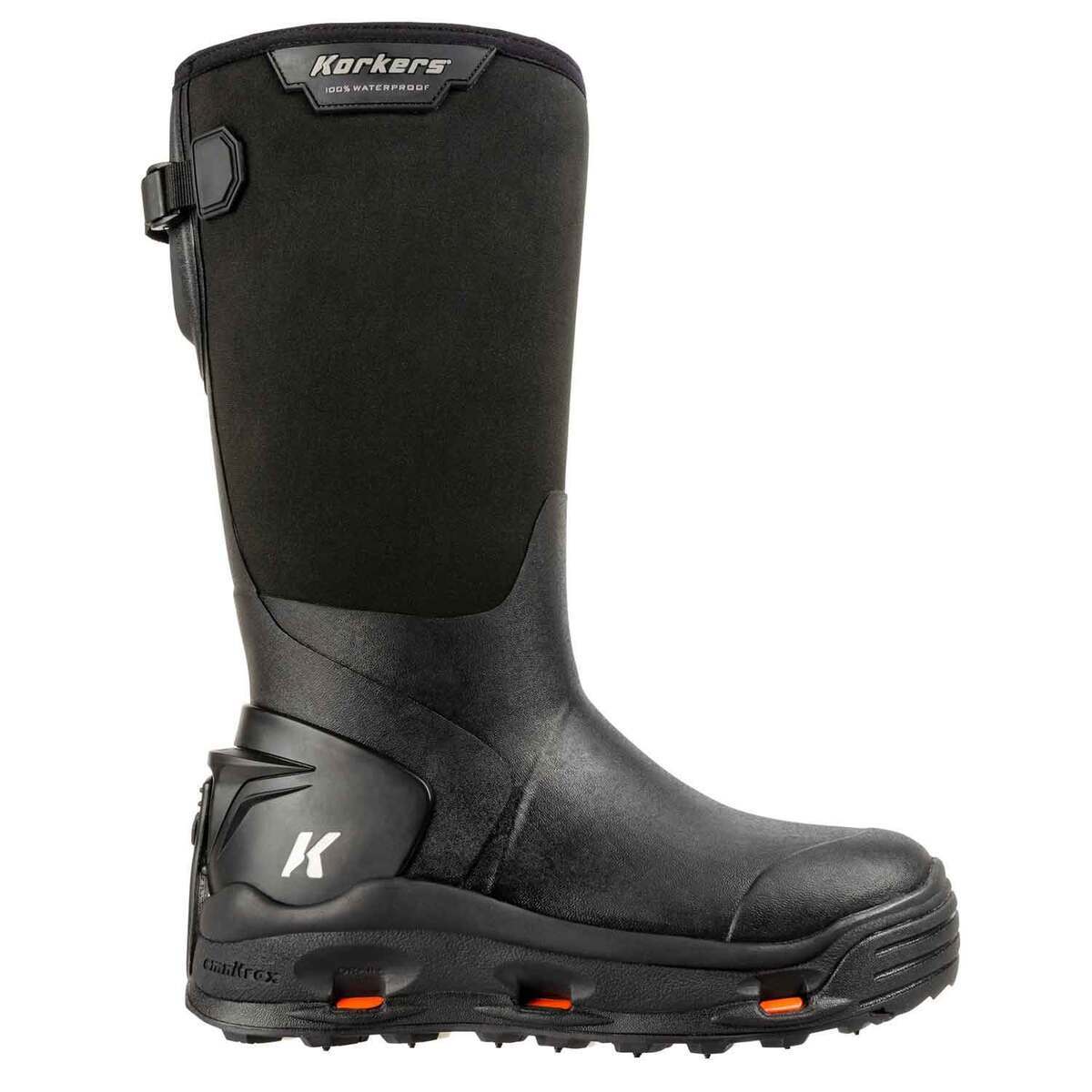 Korkers Men's Neo Storm 3.5mm Neoprene Waterproof Hunting Boots - Black ...