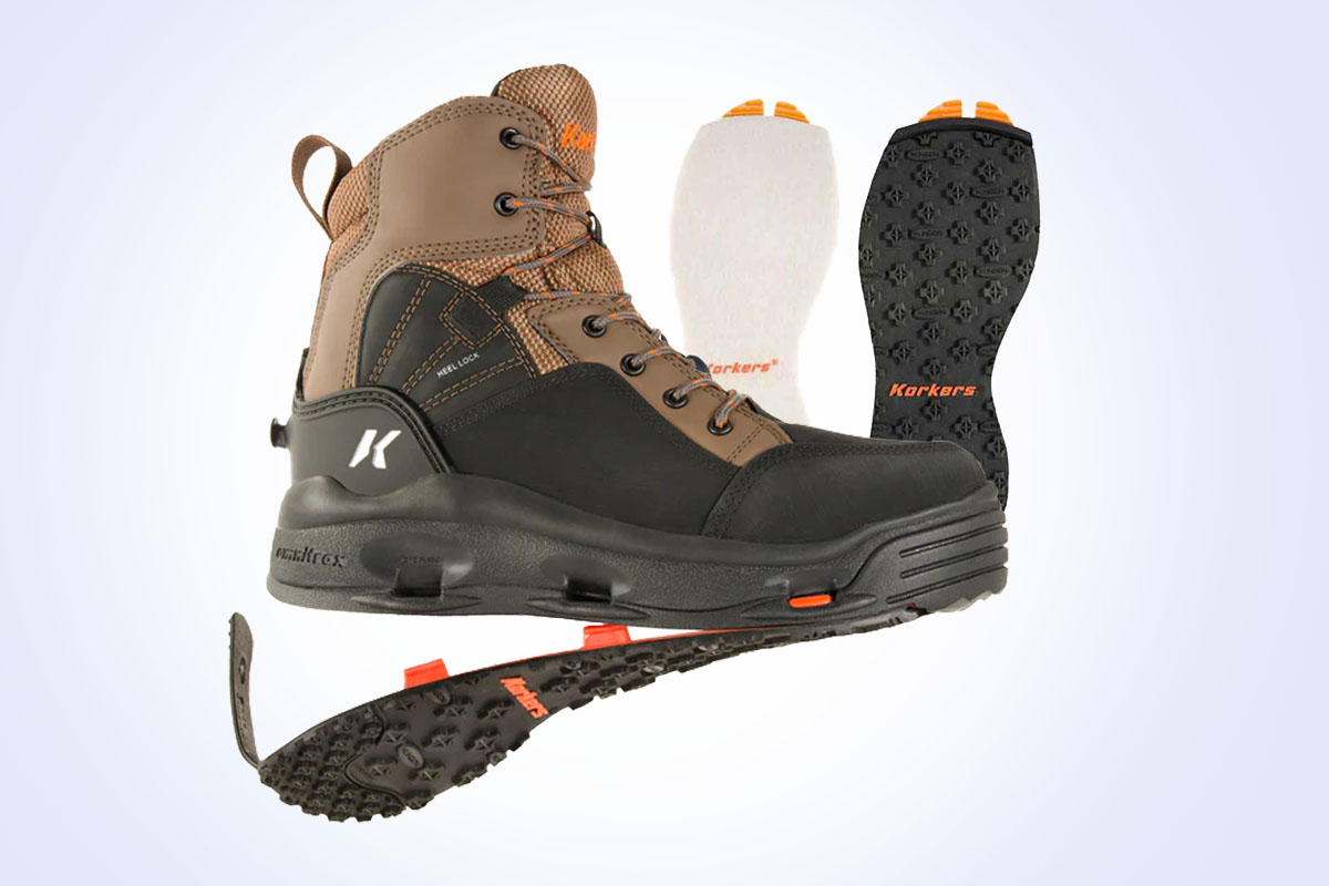 Korkers Buckskin OmniTrax Kling On Sole Wading Boots