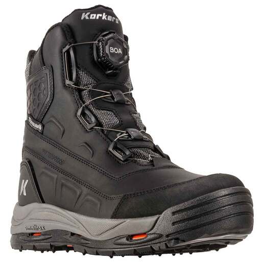 Korkers Men's Snowmageddon 400g Insulated Waterproof Winter Boots - Black 11.5 - Korkers