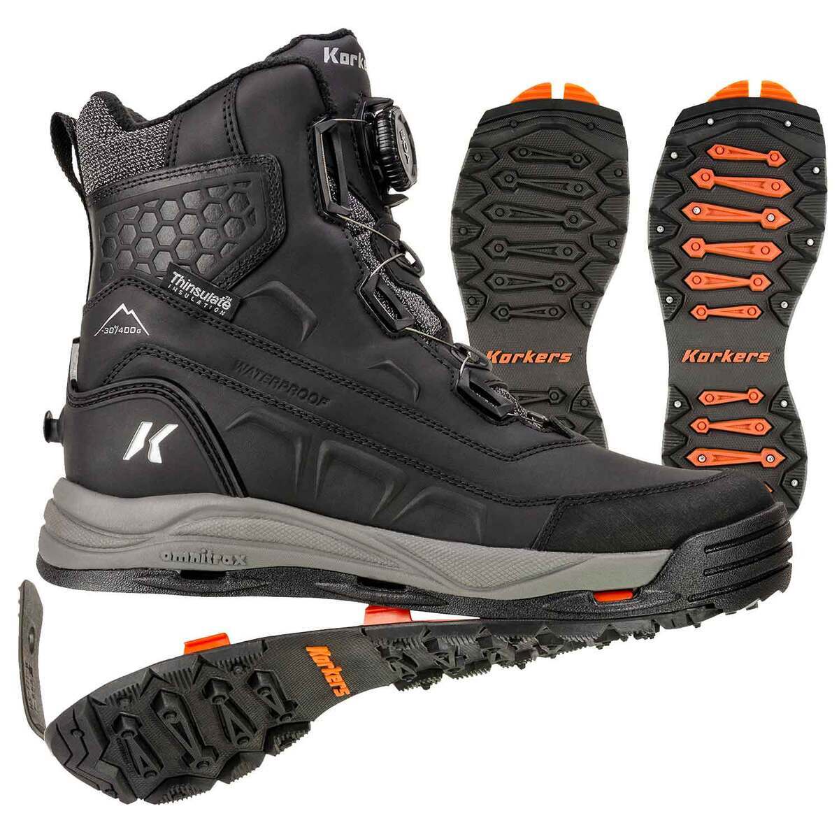 Korkers Men's Snowmageddon 400g Insulated Waterproof Winter Boots Korkers Men's Snowmageddon 400g Insulated Waterproof Winter Boots