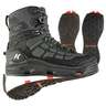 Korkers Men's Wraptr OmniTrax® Plain Felt Kling On Sole Wading Boots - Black - Sz 8 - Black Plain Felt 8