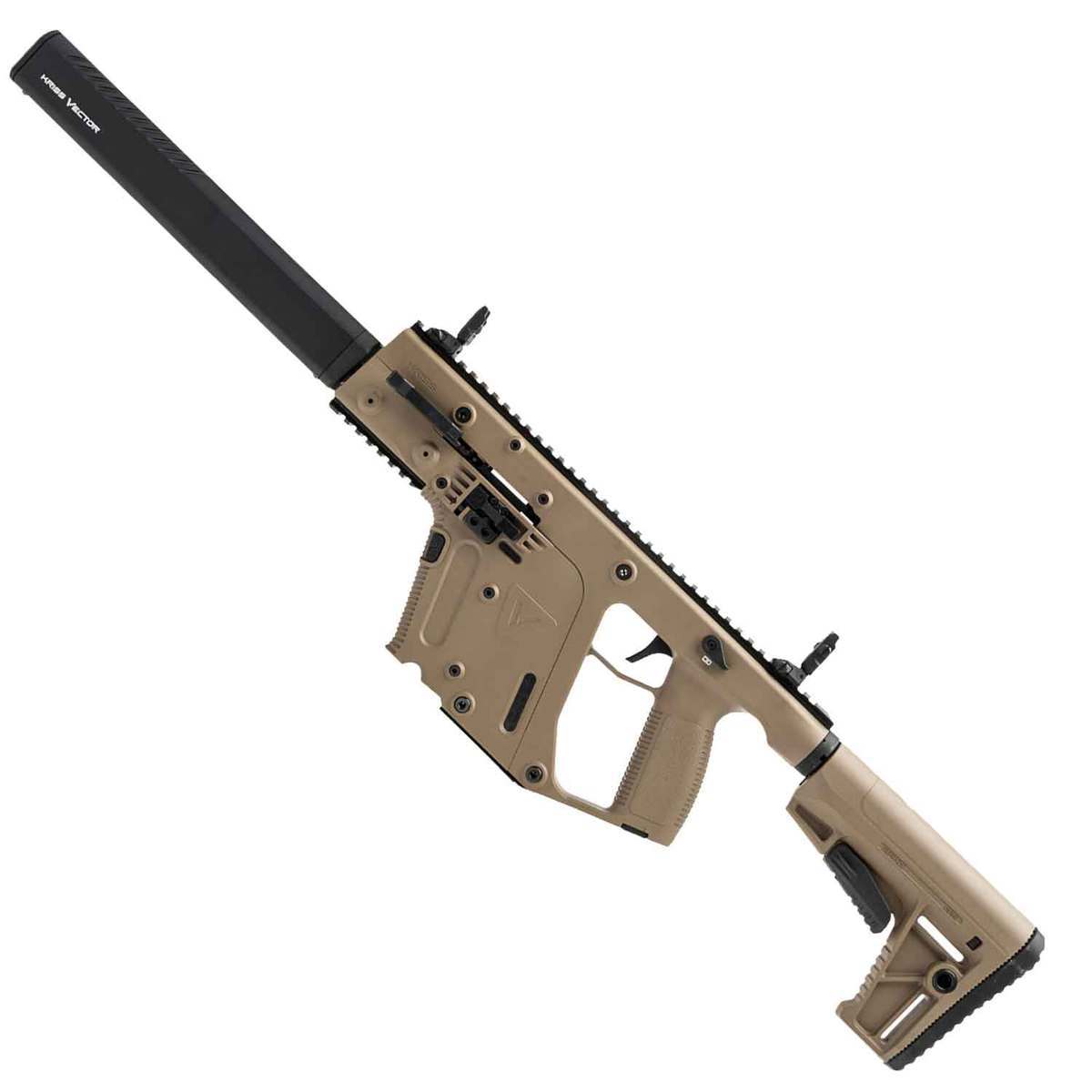 KRISS Vector CRB 9mm Luger Auto 16in FDE Nitride Semi Automatic Modern Sporting Rifle - 17+1 Rounds - Tan KRISS Vector CRB 9mm Luger Auto 16in FDE Nitride Semi Automatic Modern Sporting Rifle - 17+1 Rounds - Tan