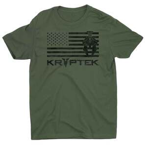 Kryptek Men's Spartan Flag Short Sleeve Casual Shirt