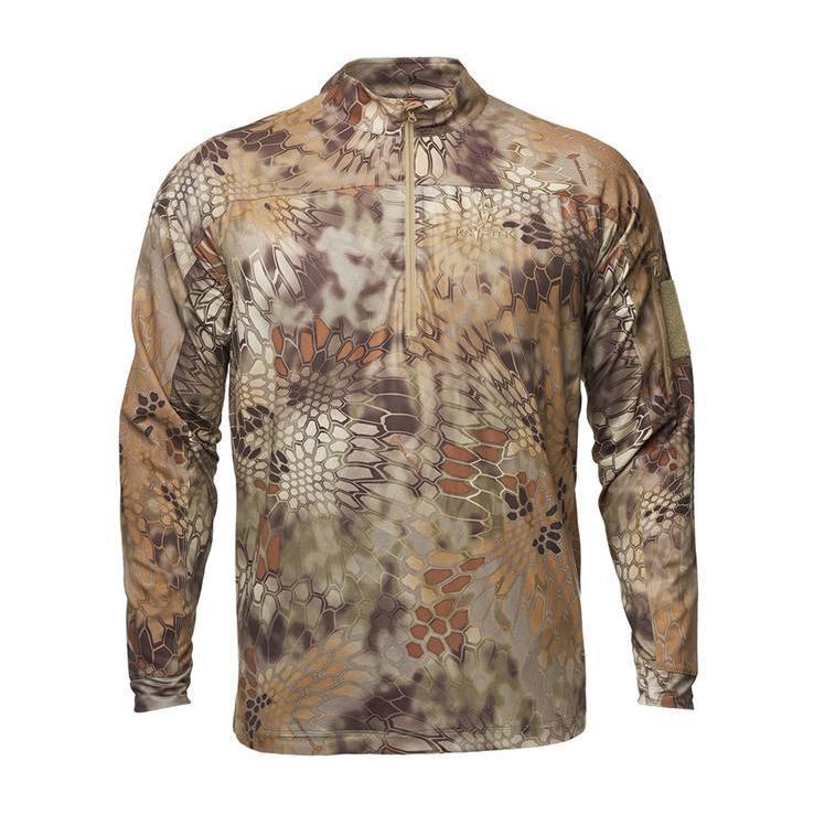 Kryptek Men's Highlander Valhalla Long Sleeve Zip Hunting Shirt Kryptek Men's Highlander Valhalla Long Sleeve Zip Hunting Shirt