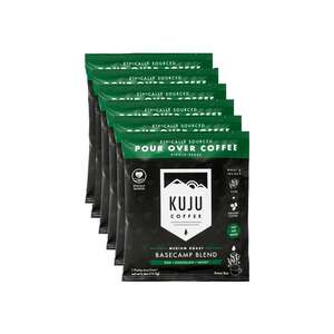 KUJU Coffee Basecamp Blend Medium Roast Pocket Pour Over Coffee - 6 Servings