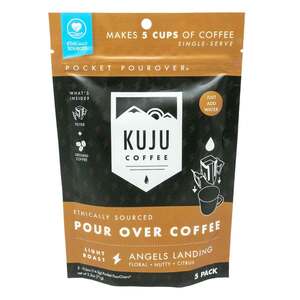 KUJU Coffee Angels Landing Light Roast Pocket Pour Over Coffee - 5 Servings