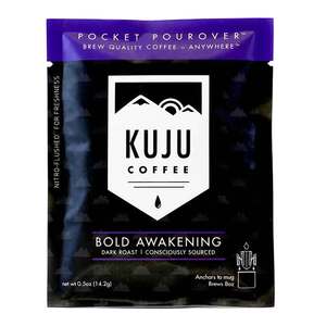 KUJU Coffee Bold Awakening Dark Roast Pocket Pour Over Coffee - 1 Serving