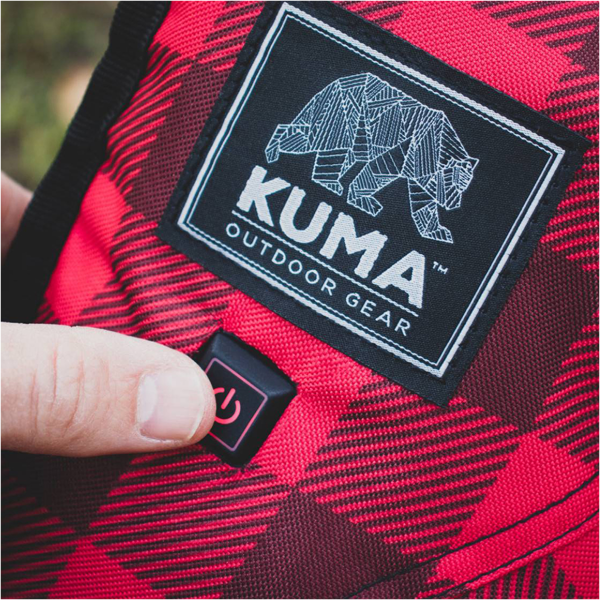 KUMA Heated Lazy Bear Chair - Red/Black - Red/Black KUMA Heated Lazy Bear Chair - Red/Black - Red/Black