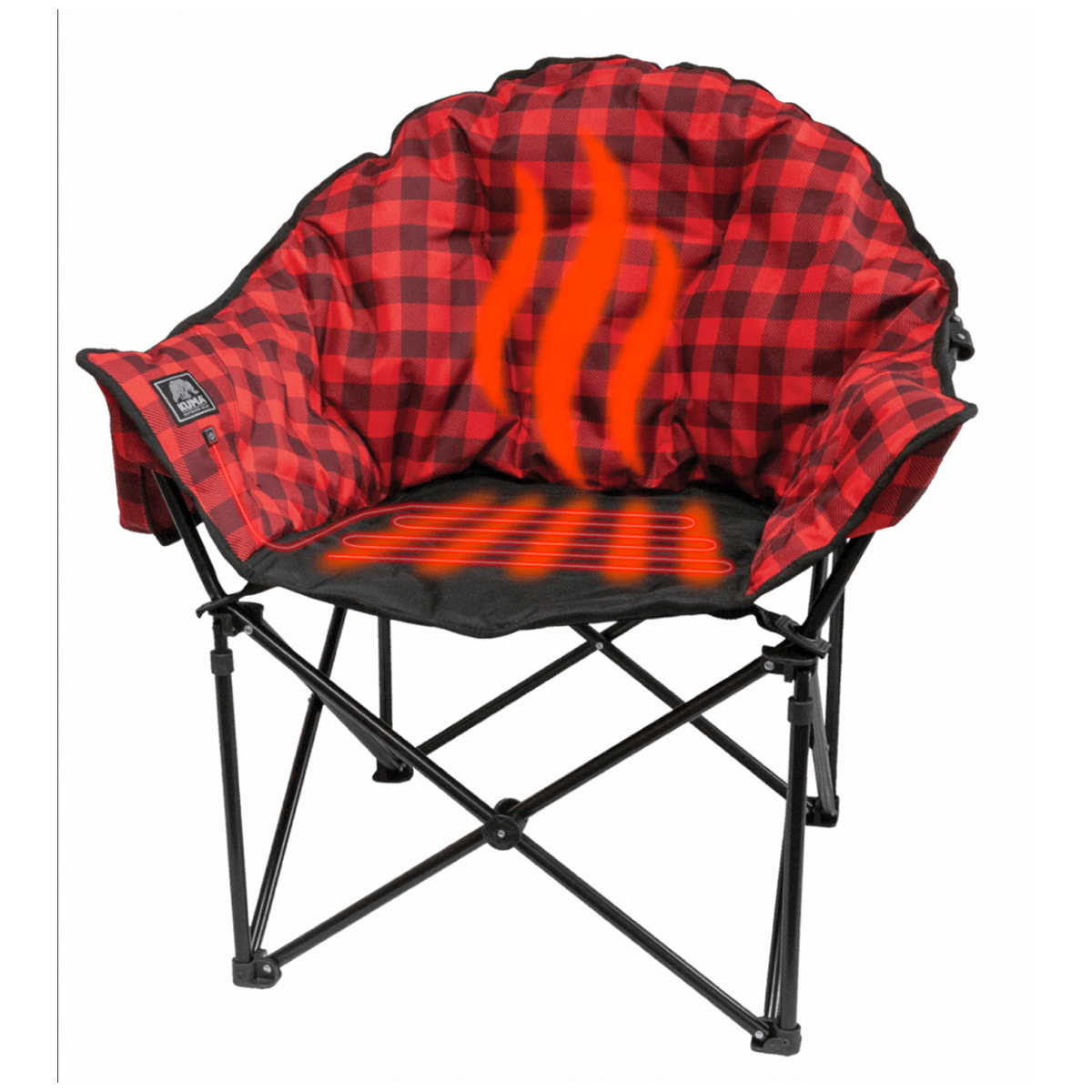 KUMA Heated Lazy Bear Chair - Red/Black - Red/Black KUMA Heated Lazy Bear Chair - Red/Black - Red/Black