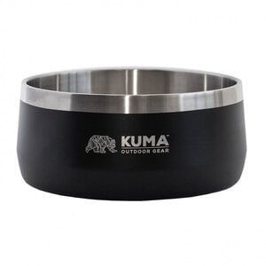 Kuma Stainless Steel Dog Bowl 1.7L - Black