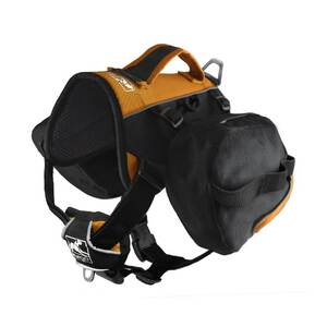 Kurgo Baxter Dog Backpack - Black/Orange