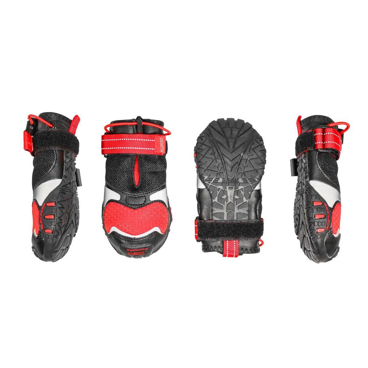 Kurgo Blaze Cross Dog Shoes - Red/Black - Large (3in) - Red/Black Large Kurgo Blaze Cross Dog Shoes - Red/Black - Large (3in) - Red/Black Large