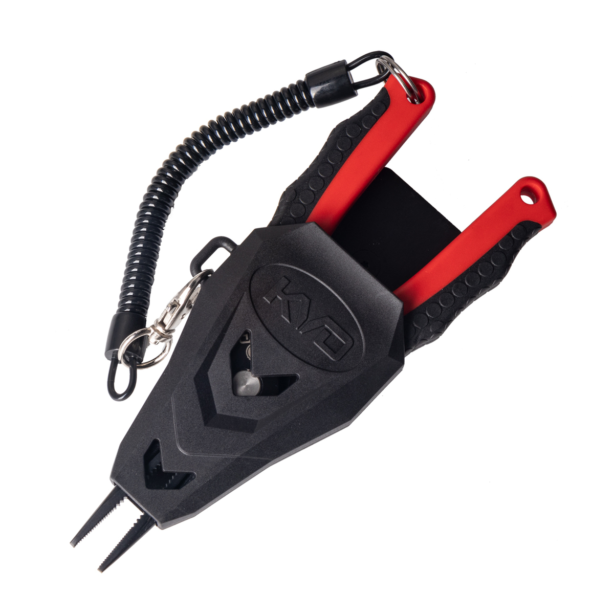 KVD Carbon Steel Fishing Pliers - Red/Black, 7in - Red/Black KVD Carbon Steel Fishing Pliers - Red/Black, 7in - Red/Black