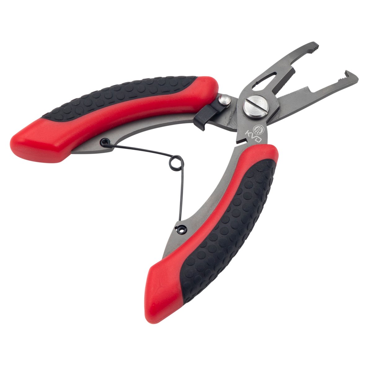 KVD Precision Split Ring Fishing Pliers - Red, 5-1/2in - Red KVD Precision Split Ring Fishing Pliers - Red, 5-1/2in - Red