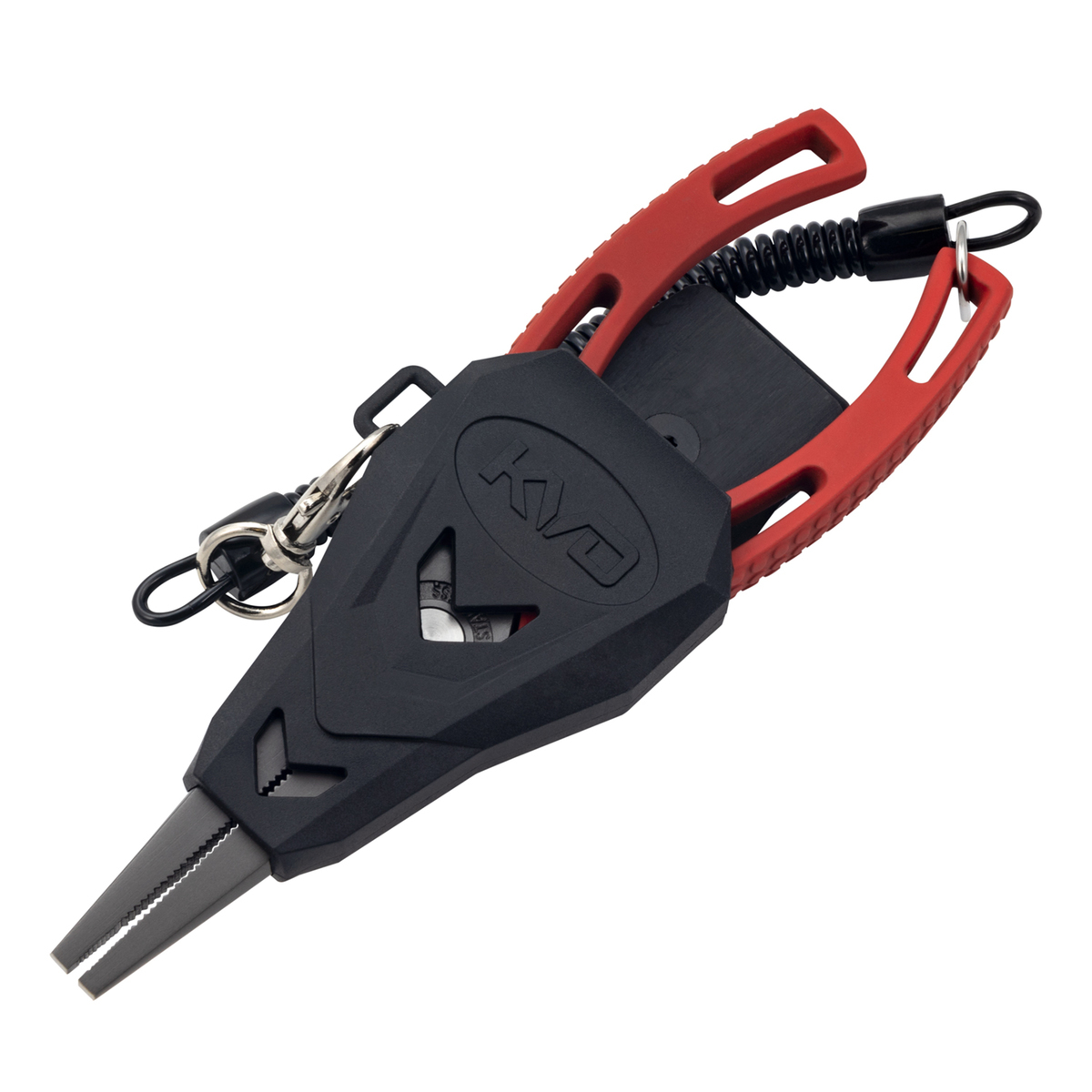 KVD Precision Stainless Steel Fishing Pliers - Red, 7in - Red KVD Precision Stainless Steel Fishing Pliers - Red, 7in - Red