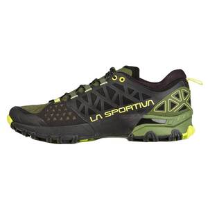 La Sportiva Men's Bushido II Trail Running Shoes - Olive Neon - 10