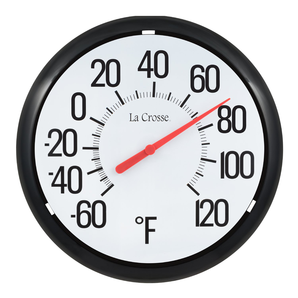 LaCrosse Technology 13.25in Round Analog Thermometer - Black LaCrosse Technology 13.25in Round Analog Thermometer - Black