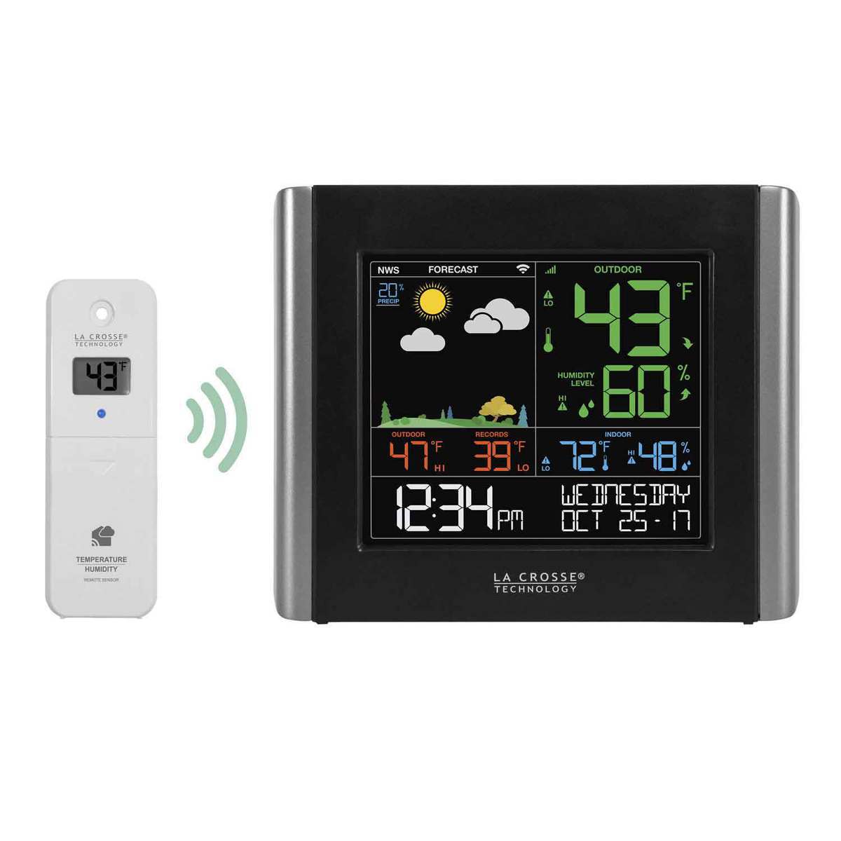 LaCrosse Technology Remote Monitoring Color Weather Station LaCrosse Technology Remote Monitoring Color Weather Station