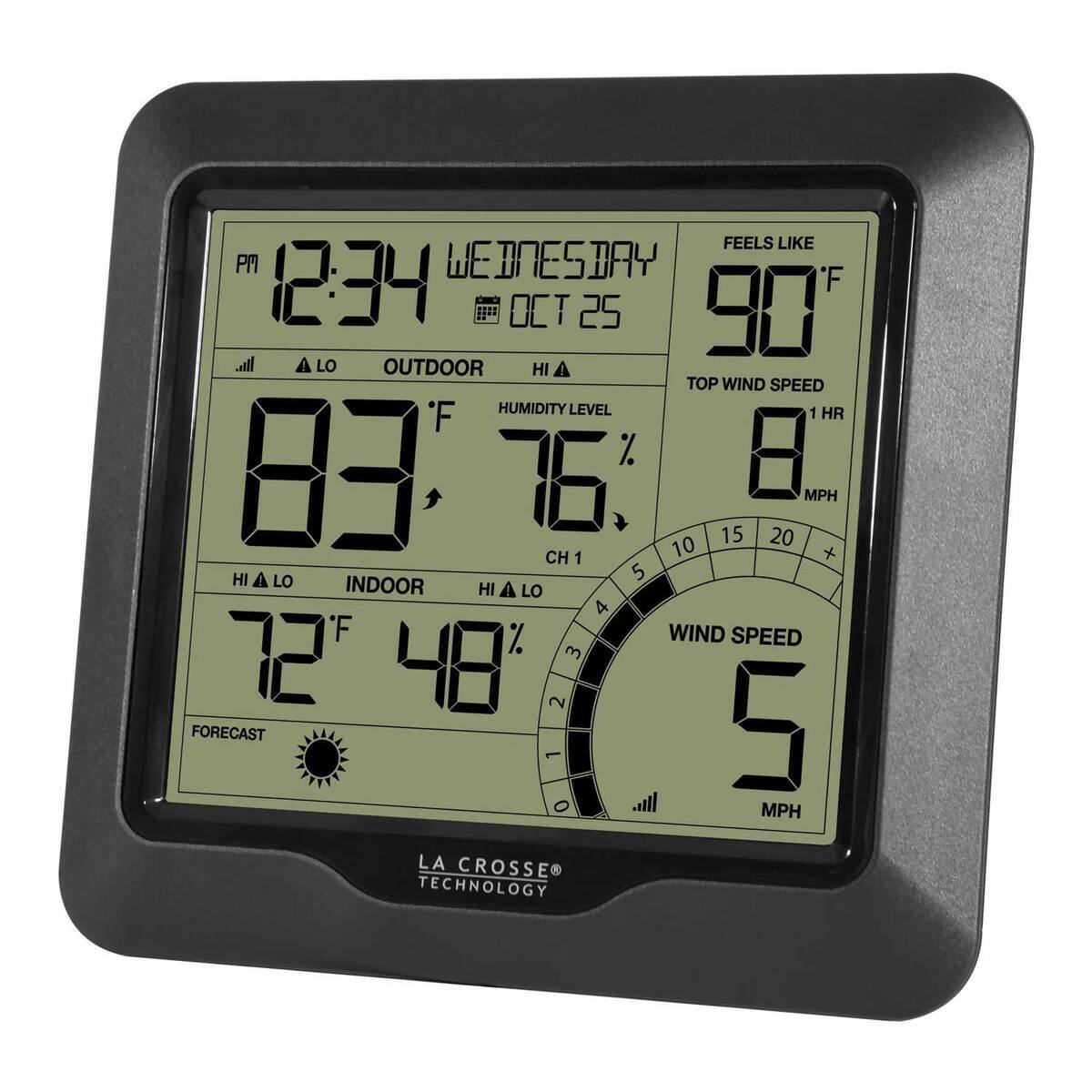 LaCrosse Technology Wind Speed Weather Station - Black LaCrosse Technology Wind Speed Weather Station - Black