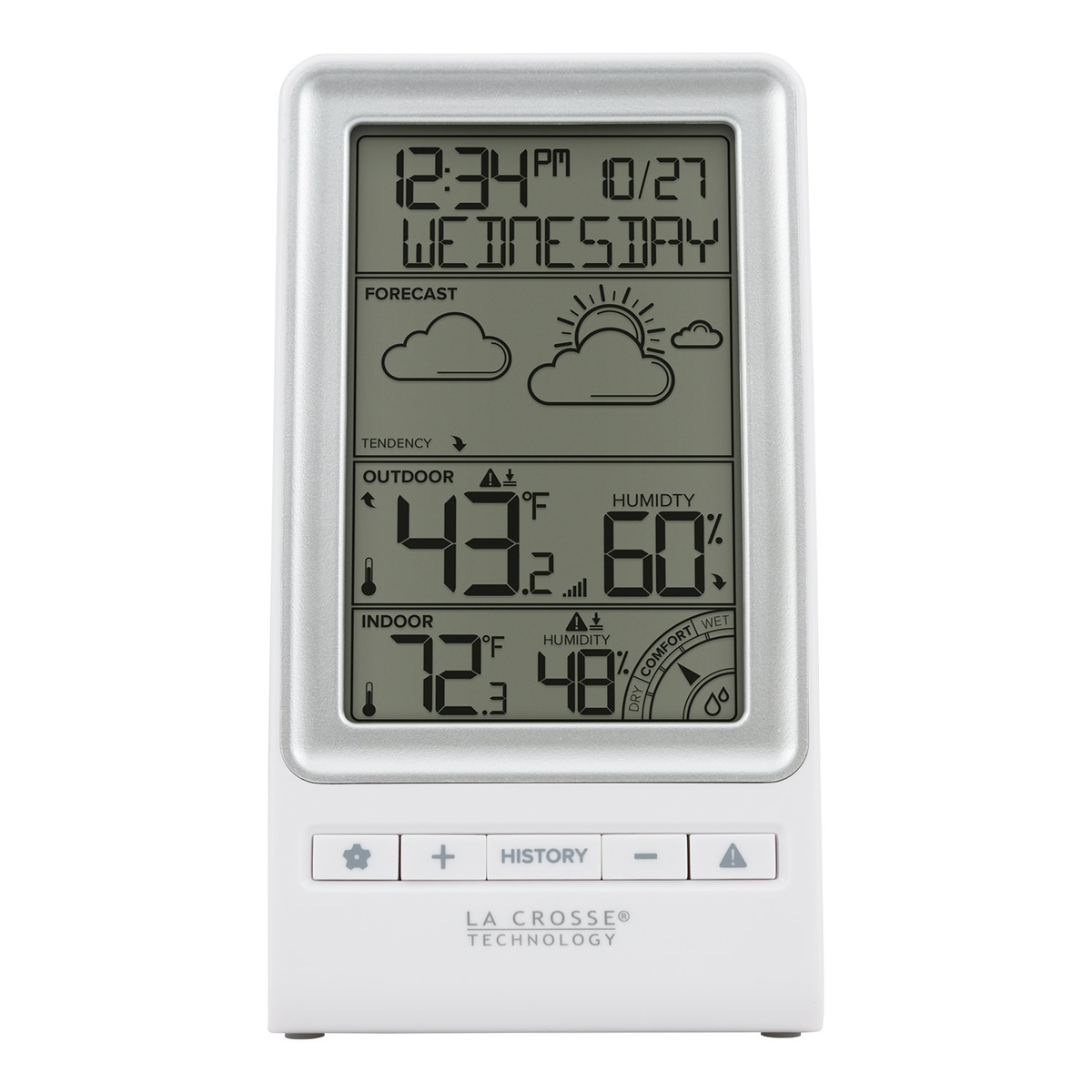 LaCrosse Technology Wireless Forecast Station - Black and White - White LaCrosse Technology Wireless Forecast Station - Black and White - White