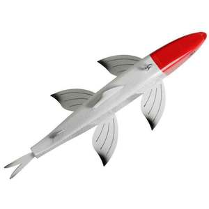 Lakco Quality Tackle Wood Ice Fishing Spearing Decoy - Red/White, 8in Lakco Quality Tackle Wood Ice Fishing Spearing Decoy - Red/White, 8in