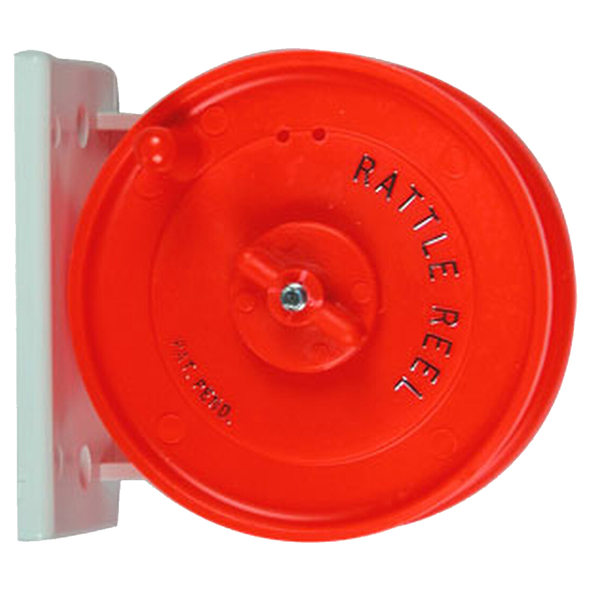 Lakco Rattle Reel Wall Mount Ice Fishing Shelter Accessory - Red, White Lakco Rattle Reel Wall Mount Ice Fishing Shelter Accessory - Red, White