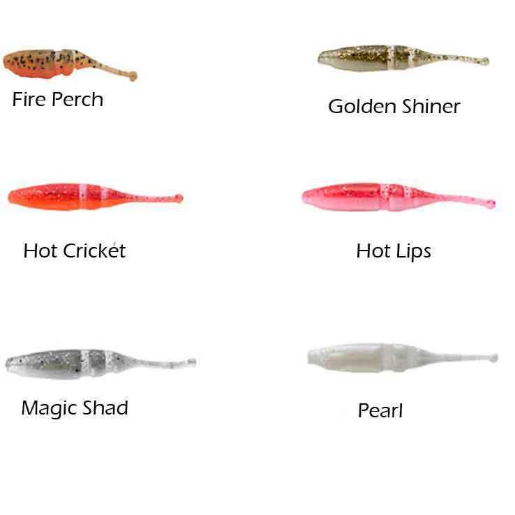 Lake Fork Baby Shad Soft Minnow Bait - Chartreuse Pearl, 2-1/4in ...