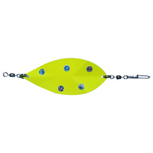 Lake Shore Tackle Diamond Dodger - Chartreuse, 4-1/2in