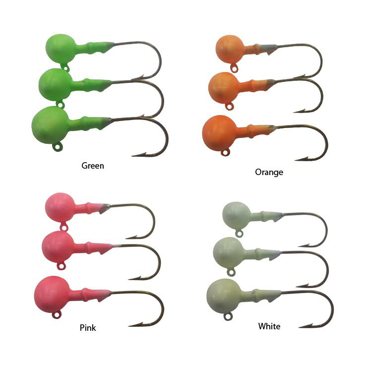 Lake Shore Tackle Glow Football Jig Heads Lake Shore Tackle Glow Football Jig Heads