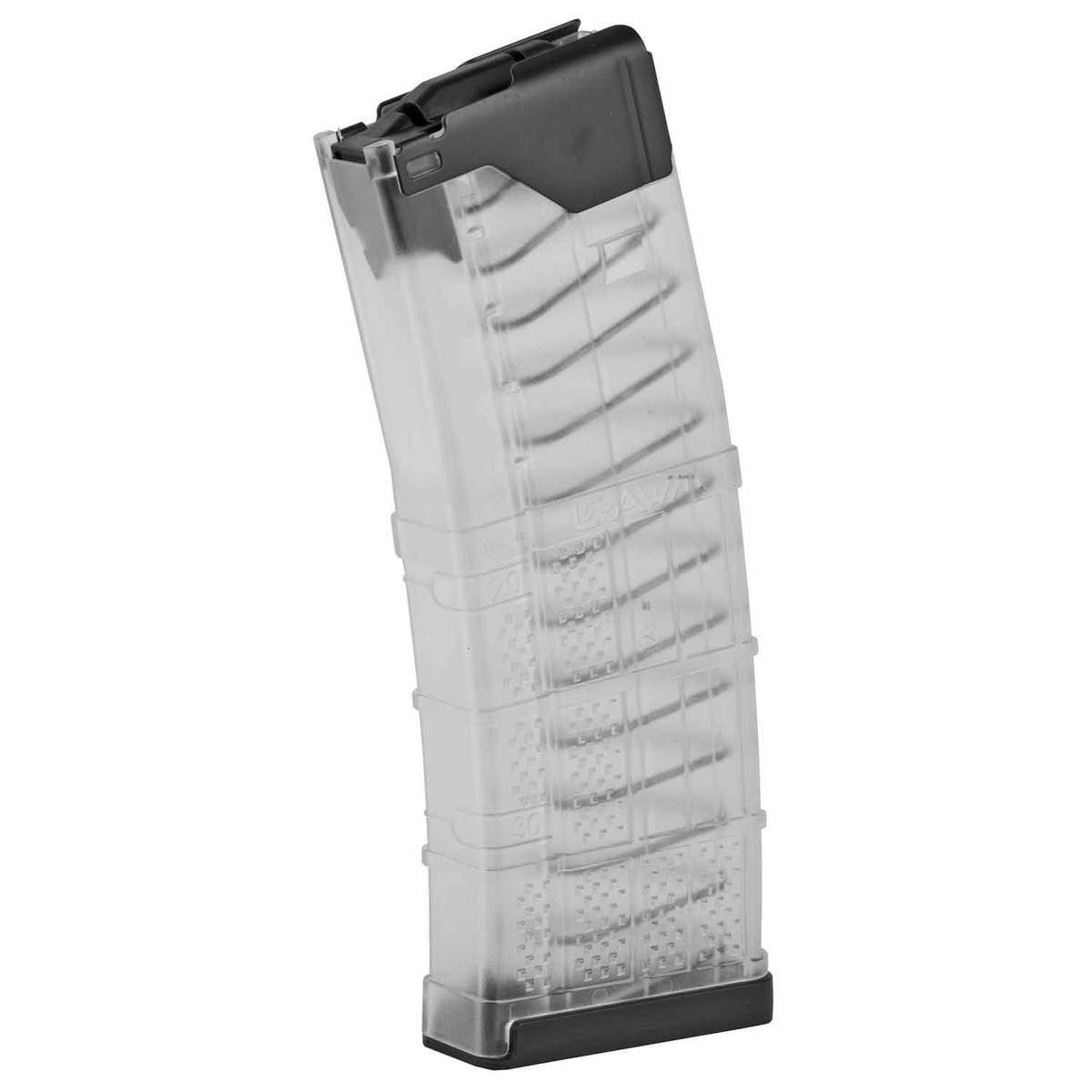 Lancer L5AWM Translucent Clear AR15 5.56mm NATO Rifle Magazine - 30 Rounds - Translucent Clear Lancer L5AWM Translucent Clear AR15 5.56mm NATO Rifle Magazine - 30 Rounds - Translucent Clear
