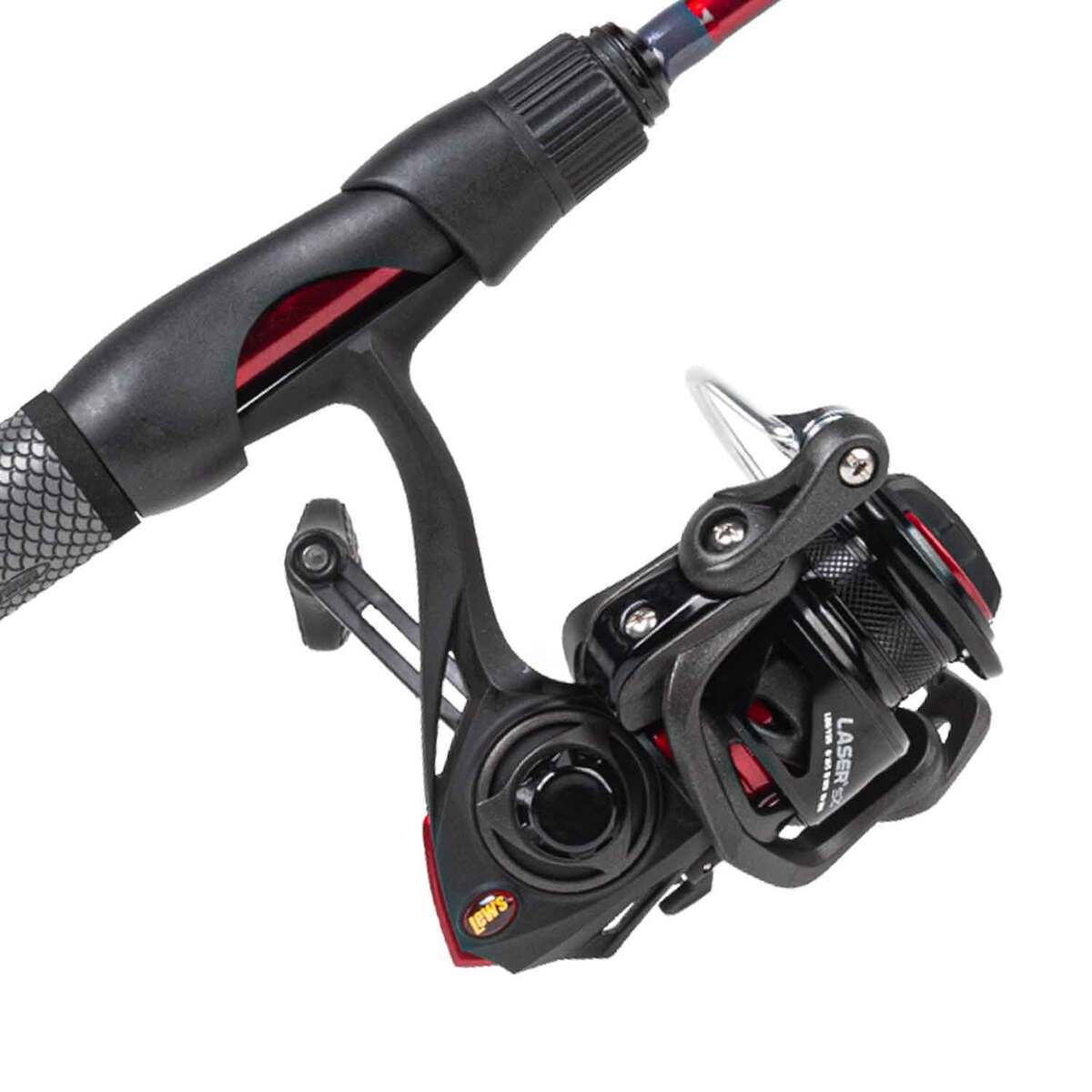 Lew's Laser SZ Spinning Combo - 6ft 6in, Medium Power, 2pc - Red Lew's Laser SZ Spinning Combo - 6ft 6in, Medium Power, 2pc - Red