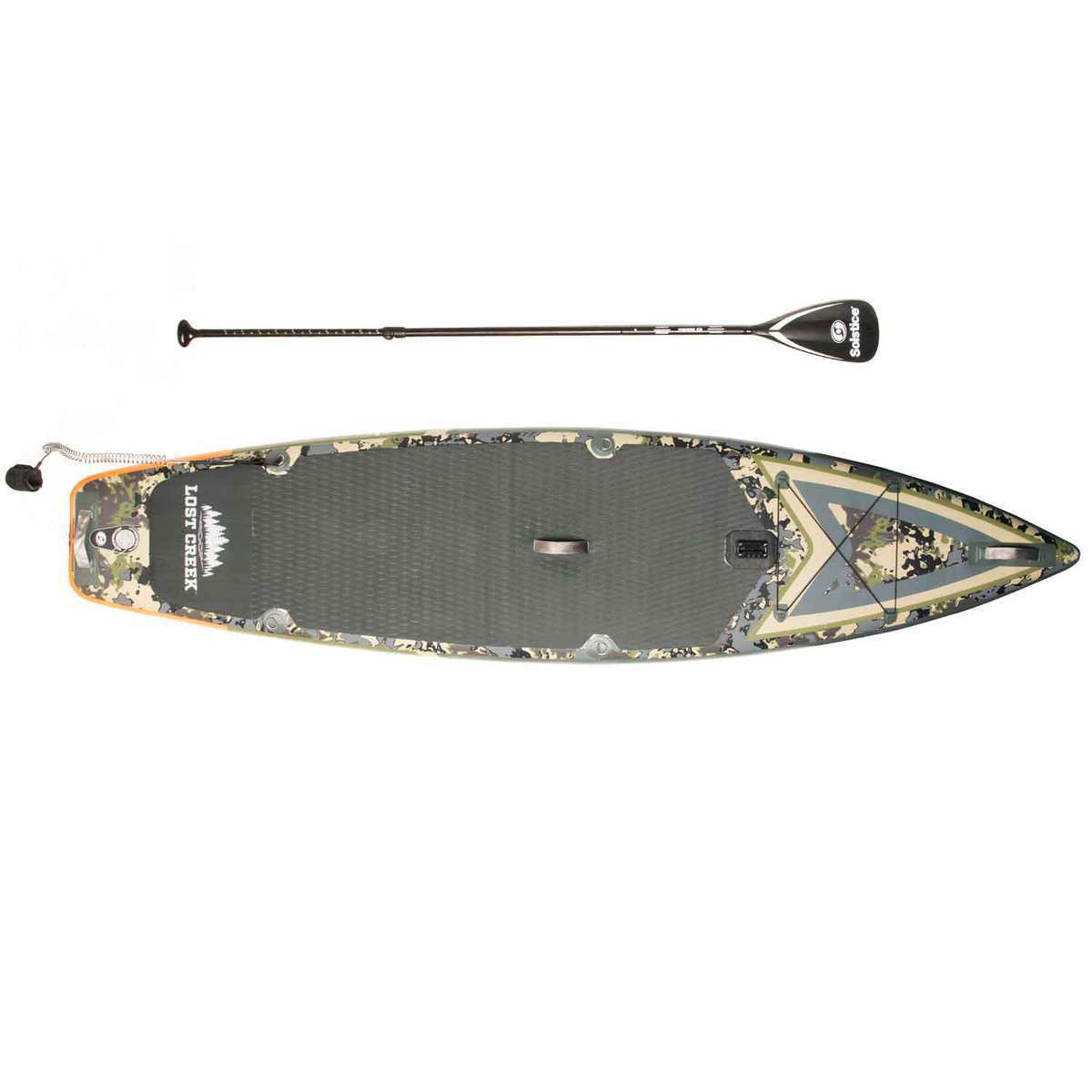 Lost Creek Sportsman Inflatable Stand-Up Paddleboard Kit - 11ft Big Sky Camo - Blue Sky Camo Lost Creek Sportsman Inflatable Stand-Up Paddleboard Kit - 11ft Big Sky Camo - Blue Sky Camo
