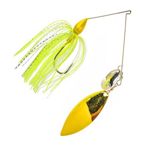 Lost Creek Pro Trailblazer Spinnerbait - White Speckle/Purple/YellowithCopper Blade