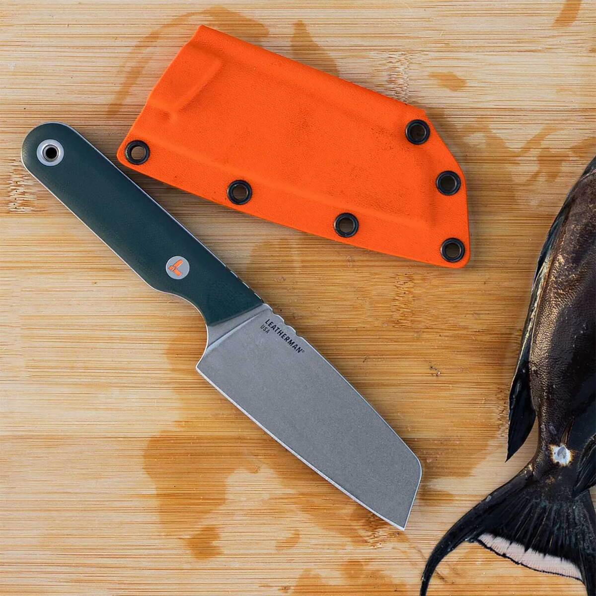 Leatherman Rustle Leatherman Rustle 4 inch Fixed Blade Knife - Evergreen | Sportsman's ...