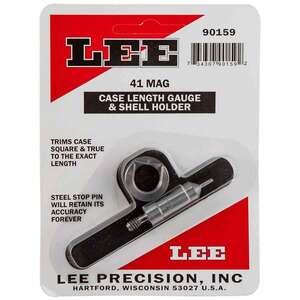 Lee Reloading 41 Remington Magnum Case Length Gauge and Shell Holder