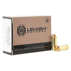 Lehigh Defense 10mm Auto 115gr FTM Handgun Ammo - 20 Rounds
