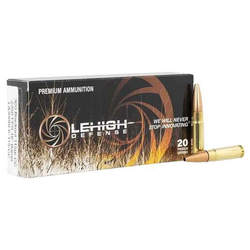 Lehigh Defense 300 AAC Blackout Remington 115gr Rifle Ammo Ammo - 20 Rounds 20 Rounds Ammo
