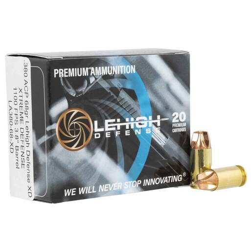 Lehigh Defense 380 Auto (ACP) 65gr FTM Handgun Ammo Ammo - 20 Rounds 20 Rounds Ammo
