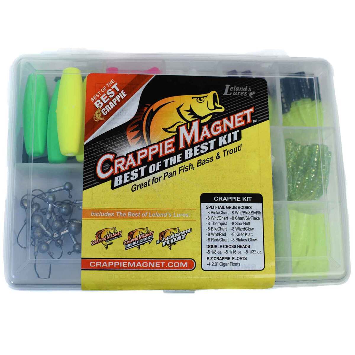 Leland Crappie Magnet Best of the Best Kit Jig Trailer Kit - Assorted - Assorted Leland Crappie Magnet Best of the Best Kit Jig Trailer Kit - Assorted - Assorted