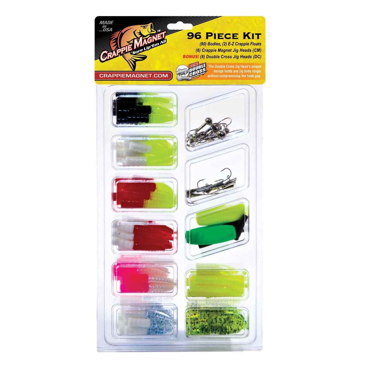 Leland Lures Crappie Magnet 96 Piece Kit - Assorted - Assorted Leland Lures Crappie Magnet 96 Piece Kit - Assorted - Assorted