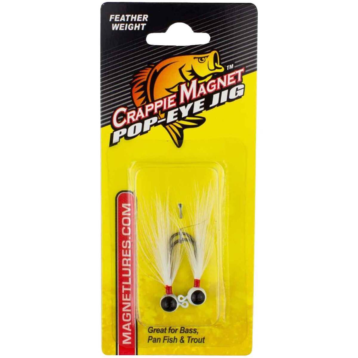 Leland Pop-Eye Jig Head - White, 1/32oz - White 6 Leland Pop-Eye Jig Head - White, 1/32oz - White 6