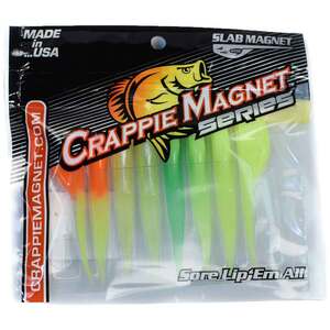 Leland Slab Magnet Combo Pack Soft Minnow Bait - Glow Colors, 2-1/2in