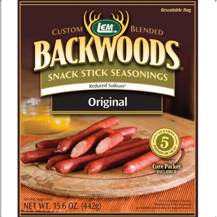 LEM Backwoods Reduced Sodium Original Snack Stick Seasoning - 3.9oz - 3.9oz LEM Backwoods Reduced Sodium Original Snack Stick Seasoning - 3.9oz - 3.9oz