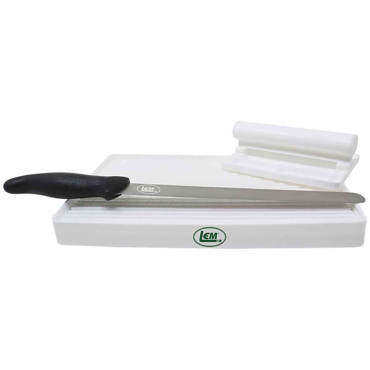 LEM Jerky Knife and Board Kit - White LEM Jerky Knife and Board Kit - White