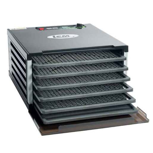 LEM Products 5 Tray Counter Top Dehydrator - 550 Watt - Silver
