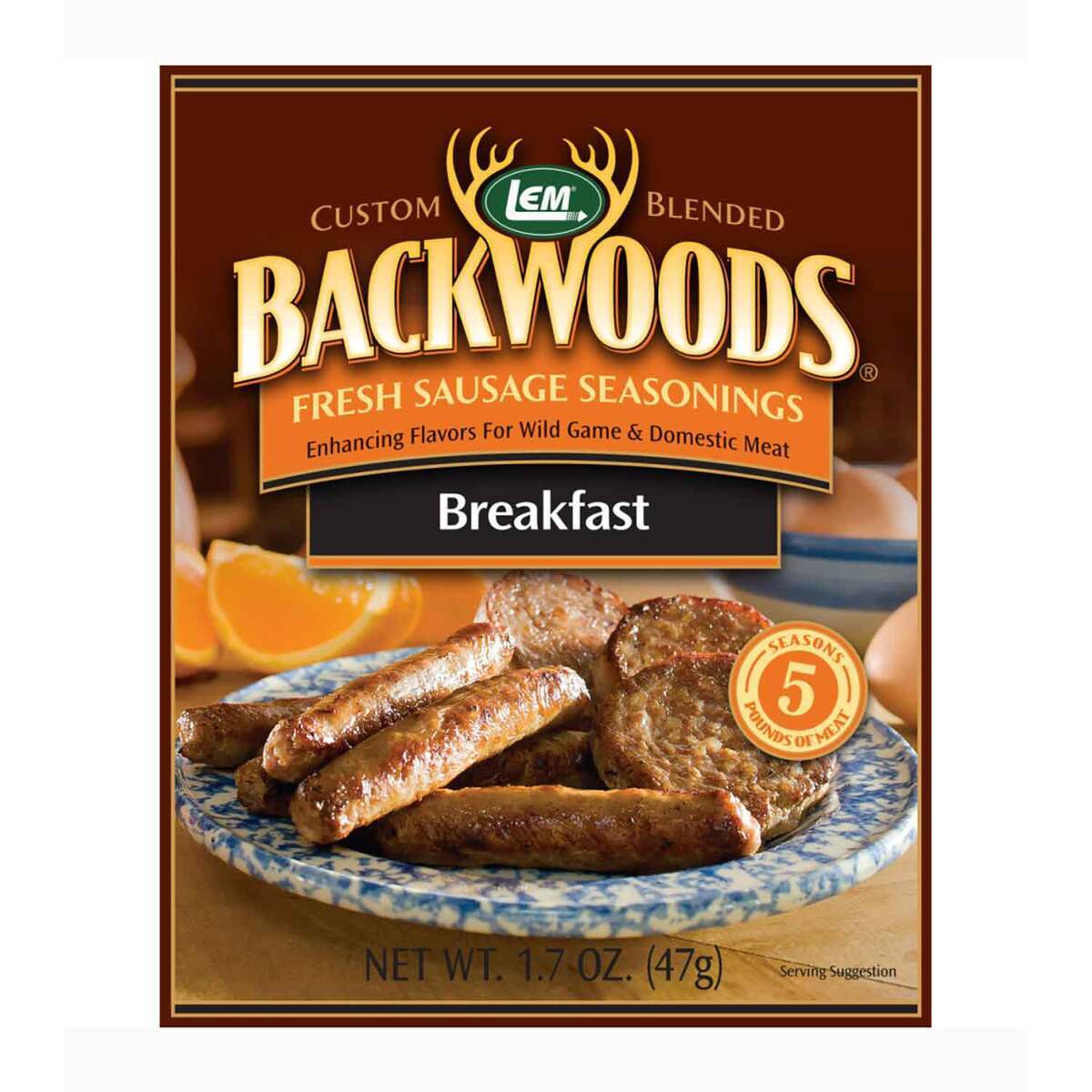 LEM Products Backwoods Breakfast Fresh Sausage Seasoning - 1.7oz - 1.7oz LEM Products Backwoods Breakfast Fresh Sausage Seasoning - 1.7oz - 1.7oz