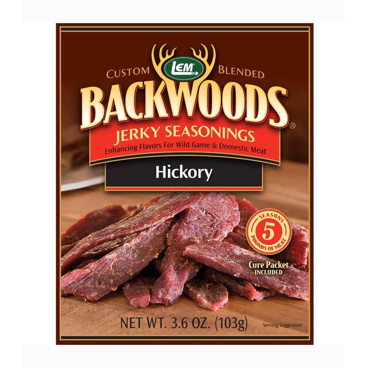 LEM Products Backwoods Hickory Jerky Seasoning - 3.6oz - 3.6oz LEM Products Backwoods Hickory Jerky Seasoning - 3.6oz - 3.6oz