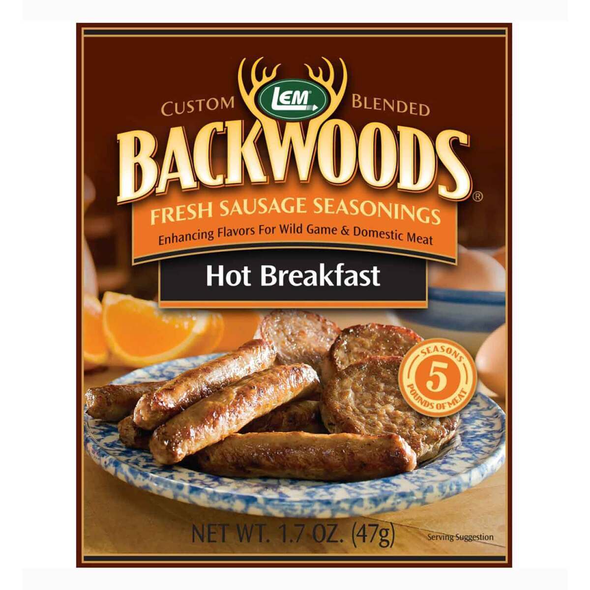 LEM Products Backwoods Hot Breakfast Fresh Sausage Seasoning - 1.7oz - 1.7oz LEM Products Backwoods Hot Breakfast Fresh Sausage Seasoning - 1.7oz - 1.7oz