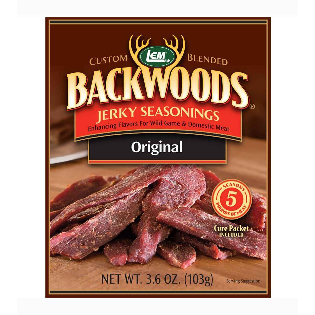 LEM Products Backwoods Original Jerky Seasoning - 3.6oz - 3.6oz LEM Products Backwoods Original Jerky Seasoning - 3.6oz - 3.6oz